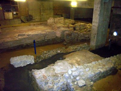 Londyn: Pozostałości rzymskiego domu na Billingsgate; 2 do 3 wieku naszej ery.