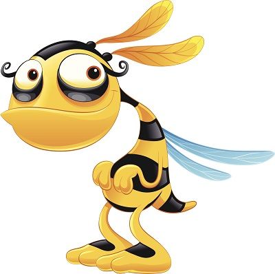 pszczoła z labolatorium