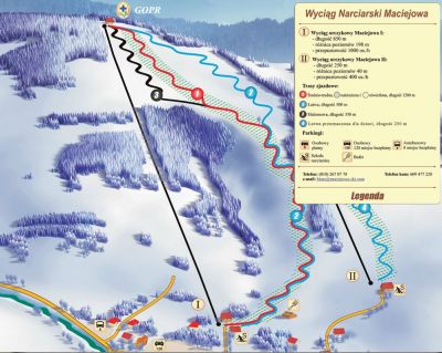 MACIEJOWA - Wyciąg narciarski w  Rabce