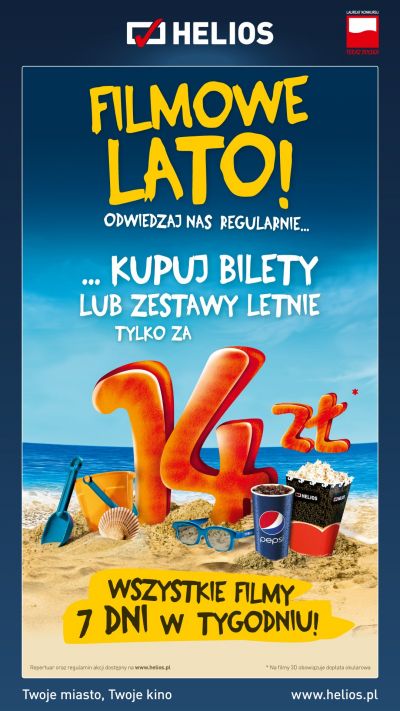 Filmowe Lato w kinach Helios - plakat
