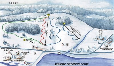 Wyciągi narciarskie "Polana Sosny" w Niedzicy
