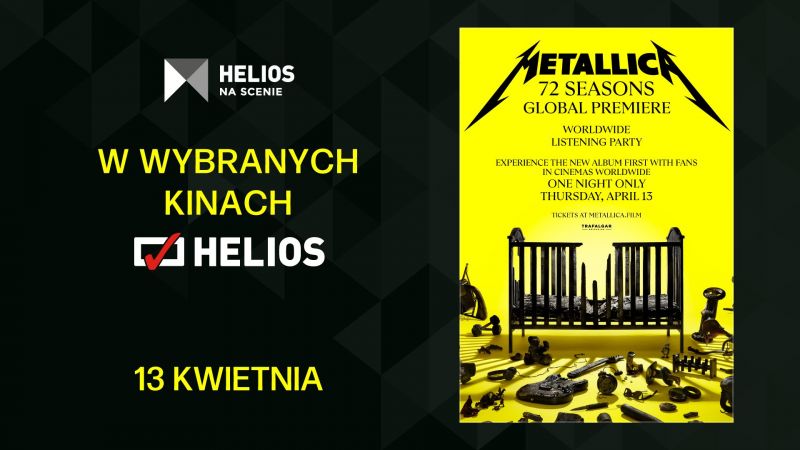 Metallica 72 Seasons – Global Premiere w Kinach Helios